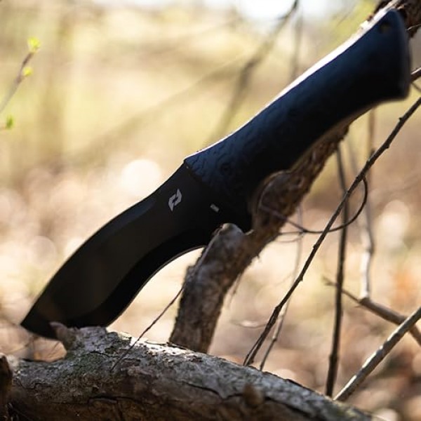 야외 생존, 하이킹을 위한 티타늄 코팅 8Cr13MoV 스테인레스 스틸 드롭 포인트 리커브 블레이드가 있는 Schrade Delta 클래스 Little Ricky 풀 탱 고정 블레이드