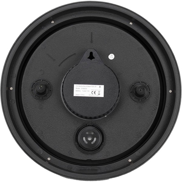 똑똑한 정원 Biarritz 검정은 벽시계 12 실내와 옥외 30cm