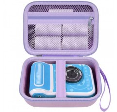 VTech KidiZoom PrintCam/Creator Cam/Goopow용/Agoigo용/Dylanto용/KODAK PIXPRO WPZ2용 견고한 방수 카메라, 유아용 즉석 카메라 여행용 보관함 -박스 전용(보라색)용 어린이 카메라 케이