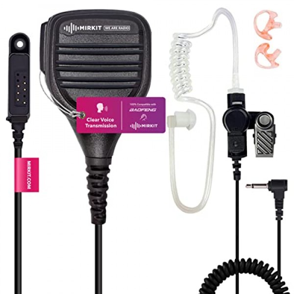 Baofeng UV-9R용 MIRKIT 헤비 듀티 숄더 스피커 마이크 Baofeng UV-9R UV-9G UV-9R Plus UV-XR UV-5S GT-3WP Plus와 호환 가능