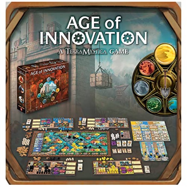 Age of Innovation - Terra Mystica 게임, 세력 전략 보드 게임, 14세 이상, 1-5명 플레이어, 40분
