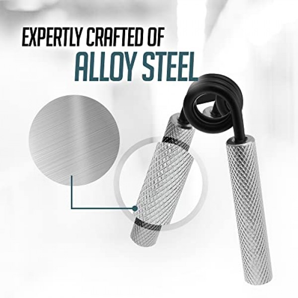 Logest 메탈 핸드 그립 세트, 100LB-350LB 6 팩 50LB-350LB 7 팩 선물 상자 포함 미끄럼 방지 헤비듀티 그립 강화제, 훌륭한 손목 및 팔뚝 손 운동기, 홈 체육관, 핸드 그리퍼 그