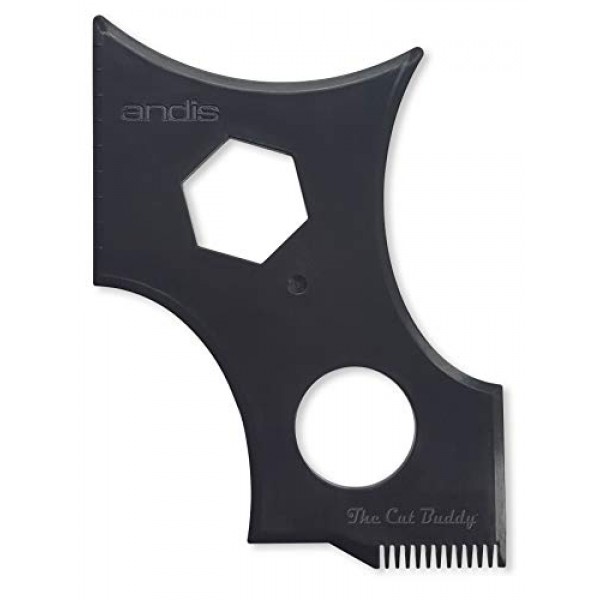 모든 턱수염과 헤어라인을 위한 Andis Cut Buddy 프리미엄 헤어 비어드 쉐이핑 도구 - 수염 트리머 또는 면도기와 함께 사용하여 수염 및 수염 스타일을 연출할 수 있습니