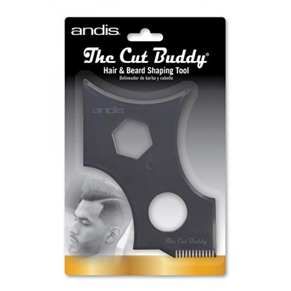 모든 턱수염과 헤어라인을 위한 Andis Cut Buddy 프리미엄 헤어 비어드 쉐이핑 도구 - 수염 트리머 또는 면도기와 함께 사용하여 수염 및 수염 스타일을 연출할 수 있습니