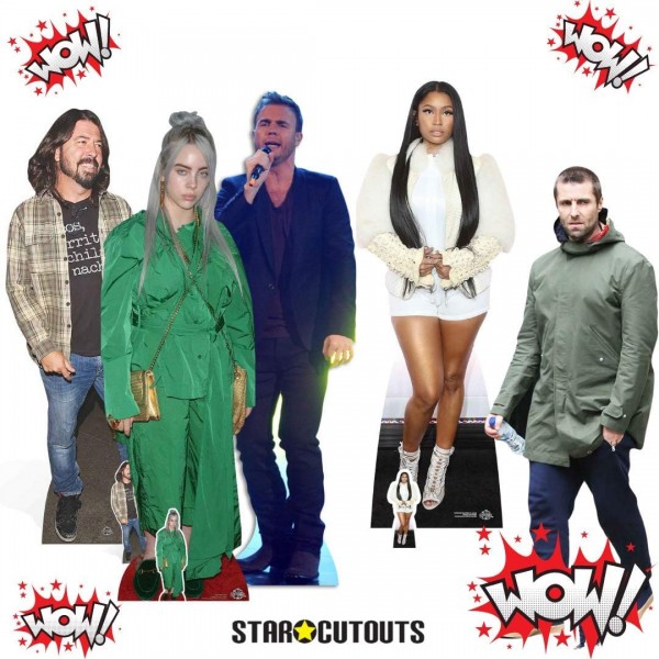 실물 크기 유명인사 Standee Eva 녹색 탁상용 소형, 다 색깔을 가진 실물 크기 마분지는 잘렸습니다