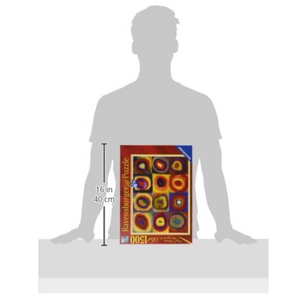 Ravensburger Kandinsky, 정사각형과 원의 색상 연구, 1913 - 1500피스 퍼즐
