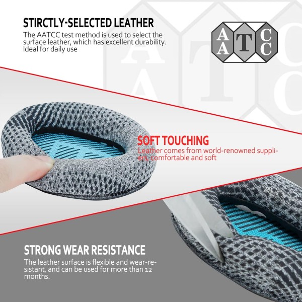 Bose QuietComfort 35 ii / QC35 /QC25 /QC2 /QC15 /Ae2i /Ae2w /SoundTrue & SoundLink Fabric & M Emory Foam by Krone Kalpasmos - 그레이 그레이 패턴에 적합한 전문 Bose 헤드폰 교체용 이어패드