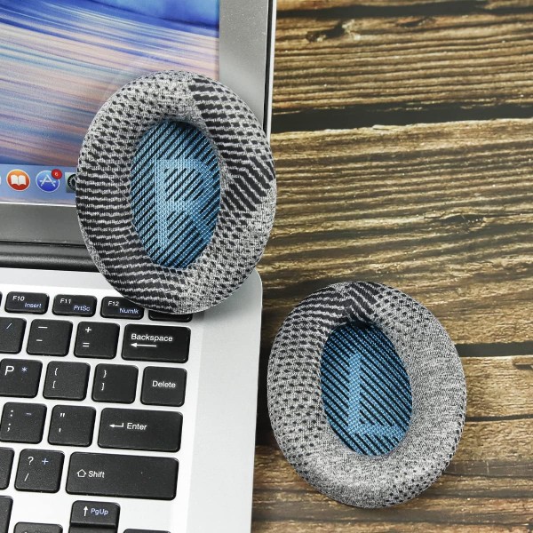 Bose QuietComfort 35 ii / QC35 /QC25 /QC2 /QC15 /Ae2i /Ae2w /SoundTrue & SoundLink Fabric & M Emory Foam by Krone Kalpasmos - 그레이 그레이 패턴에 적합한 전문 Bose 헤드폰 교체용 이어패드