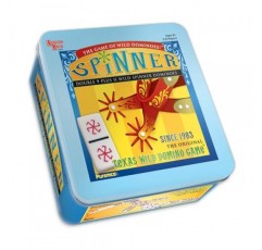 Puremco 대학 게임 | Spinner: 와일드 도미노 게임, 더블 9 세트 및 11 와일드 스피너 타일 보드 게임