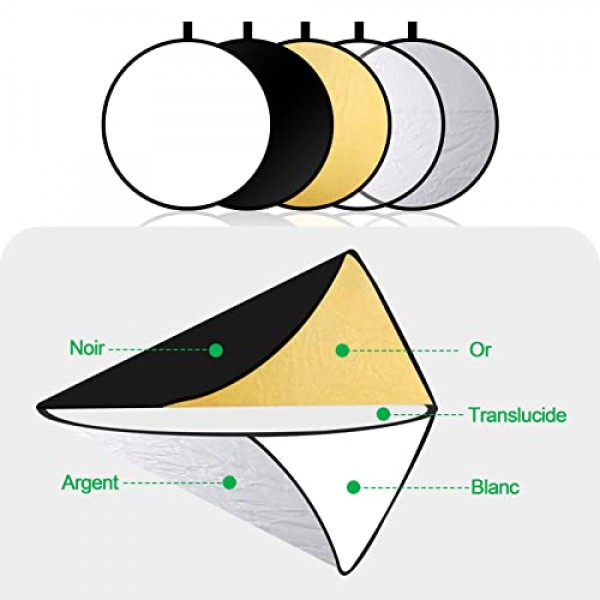 EMART 사진 스튜디오 세트, 2.6m x 3m 사진 스튜디오 배경 시스템(3가지 배경 사진 + 스탠드 + 소프트박스 세트 + 5 in 1 반사판 + 사진 스튜디오용 우산 포함) 제품 초상화 비