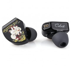 Linsoul Kinera Gumiho 10mm SPD 평면 드라이버 + 1BA 3D 인쇄 캐비티가 있는 이어폰 모니터, 탈착식 0.78mm 2Pin 은도금 합금 구리 케이블 IEM(검은색)