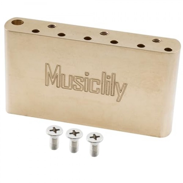Musiclily Ultra 56.5mm 문자열 간격 황동 42mm 트레몰로 블록 미국/멕시코 펜더 빈티지 Strat 스타일 클래식 시리즈 일렉트릭 기타