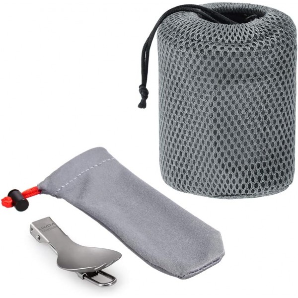 Lixa-da 티타늄 컵 캠핑 냄비 뚜껑과 접이식 스포크, 750ml/900m/1100ml, 경량 피크닉 조리기구, 야외 캠핑 하이킹 배낭 피크닉, 128g A-750ML