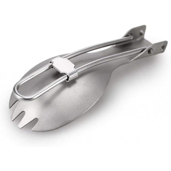 Lixa-da 티타늄 컵 캠핑 냄비 뚜껑과 접이식 스포크, 750ml/900m/1100ml, 경량 피크닉 조리기구, 야외 캠핑 하이킹 배낭 피크닉, 128g A-750ML