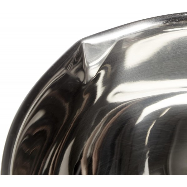 Metaltex 23514610080 Mixing Bowl 2.8 L 미끄럼 방지 스테인리스 스틸 실버 및 핑크 20 x 20 x 11.5 cm