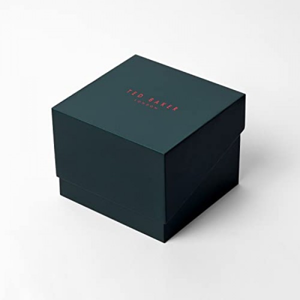 Ted Baker 여성용 블랙 비건 가죽 스트랩 시계 (모델: BKPMSS3019I)