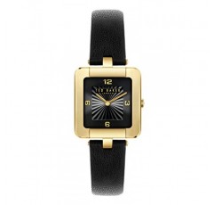 Ted Baker 여성용 블랙 비건 가죽 스트랩 시계 (모델: BKPMSS3019I)
