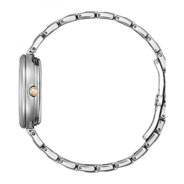 Citizen 여성용 멀티 다이얼 에코 드라이브 시계(스테인리스 스틸 스트랩 FD1106-81D, 멀티컬러, 브레이슬릿)