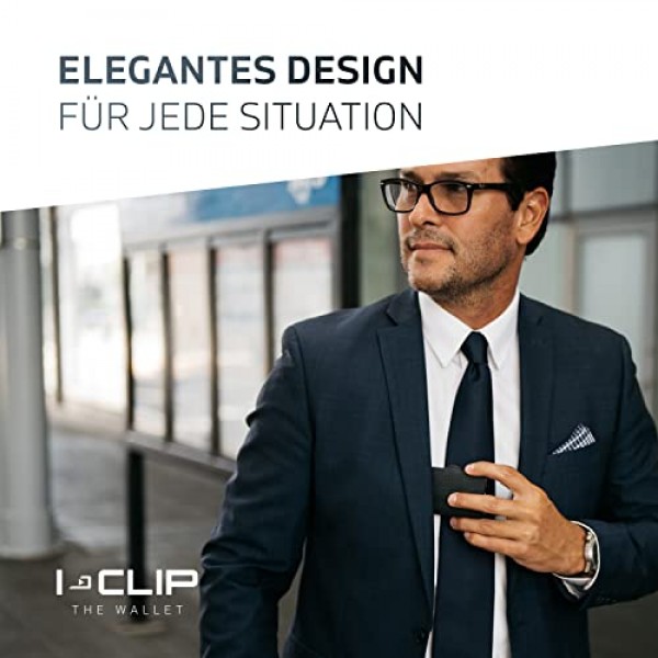 I-CLIP Robutense 소프트 터치 지갑(7가지 색상으로 제공) I-clip Geldbörse Robutense 소프트 터치 Schwarz, 블랙