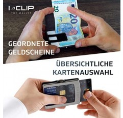 I-CLIP Robutense 소프트 터치 지갑(7가지 색상으로 제공) I-clip Geldbörse Robutense 소프트 터치 Schwarz, 블랙