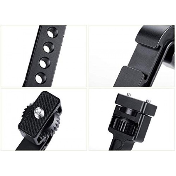 Ronin S/Ronin SC 모니터 마운트, DH11 DJI Ronin S/SC Gimbals Stabilizer용 마이크 라이트 스탠드용 1/4 스레드 콜드 슈 마운트가 있는 회전식 매직 암