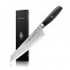 모하비 야외 8 인치 다마스커스 요리사 칼 일본 T-CO 69 레이어 다마스커스 강철 블레이드 주방 요리 Kiritsuke Knives Raven Series RE0801T