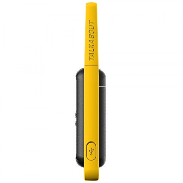 모토로라솔루션즈 Talkabout T475 익스트림 양방향 무전기 블랙 및 노란색 충전식 2팩