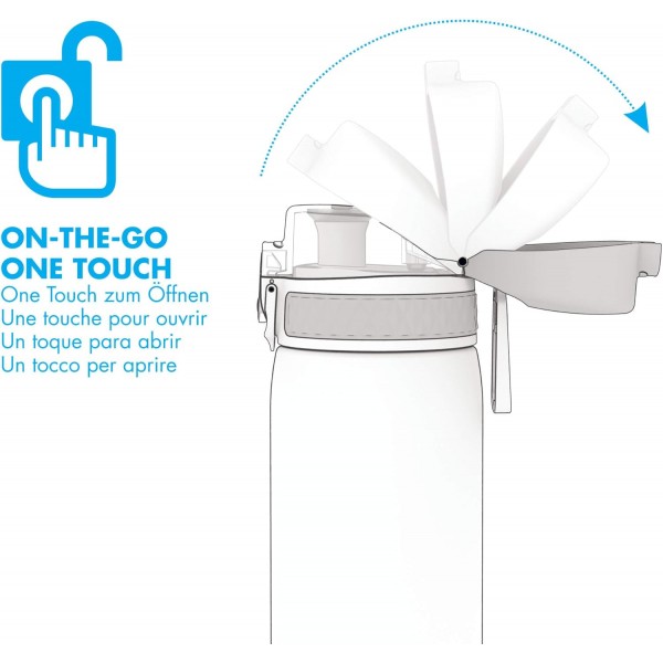 ion8 누수방지 슬림물병, BPA-free, Rose & Leakproof Slim Water Bottle, BPA-free, 500ml, Ecology, i8500FPGECO