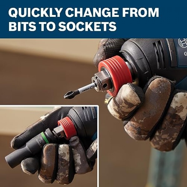 BOSCH GXL18V-601B25 18V 6공구 콤보 키트, 2-In-1 비트/소켓 임팩트 드라이버, 해머 드릴/드라이버, 왕복톱, 원형톱, 앵글 그라인더, 투광 조명 및 (2) CORE18V 4 Ah 소형 배터리 포