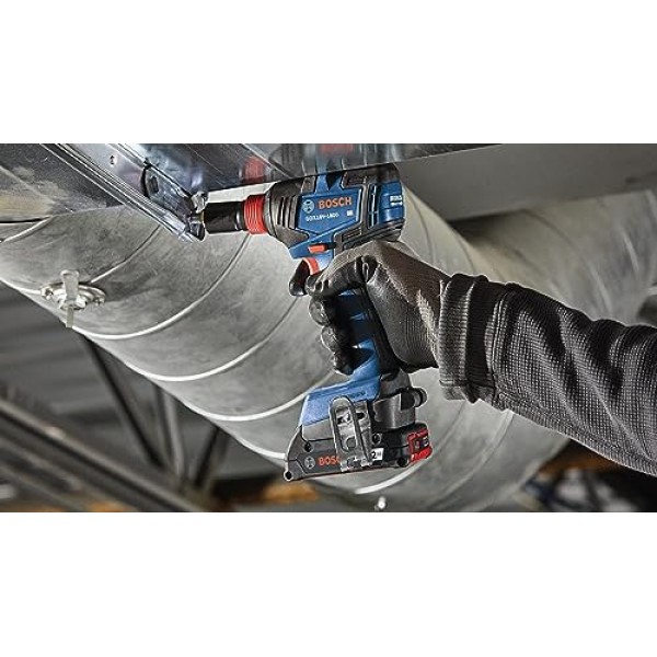 BOSCH GXL18V-601B25 18V 6공구 콤보 키트, 2-In-1 비트/소켓 임팩트 드라이버, 해머 드릴/드라이버, 왕복톱, 원형톱, 앵글 그라인더, 투광 조명 및 (2) CORE18V 4 Ah 소형 배터리 포