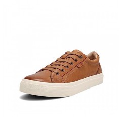 Taos Plim Soul Lux 여성용 스니커즈 - 하루 종일 걷기에 편안함과 지지력을 갖춘 부드러운 프리미엄 가죽 레이스업 스니커즈 Caramel 7 (W) 미국