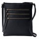 Solene Crossbody Bag 기능성 멀티 포켓 메신저 지갑 조절 가능한 스트랩이 있는 탑 지퍼 클로저 숄더 핸드백