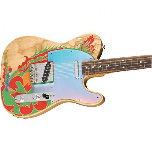 Fender 지미 페이지 텔레캐스터 일렉트릭 기타, 천연, 로즈우드 핑거보드