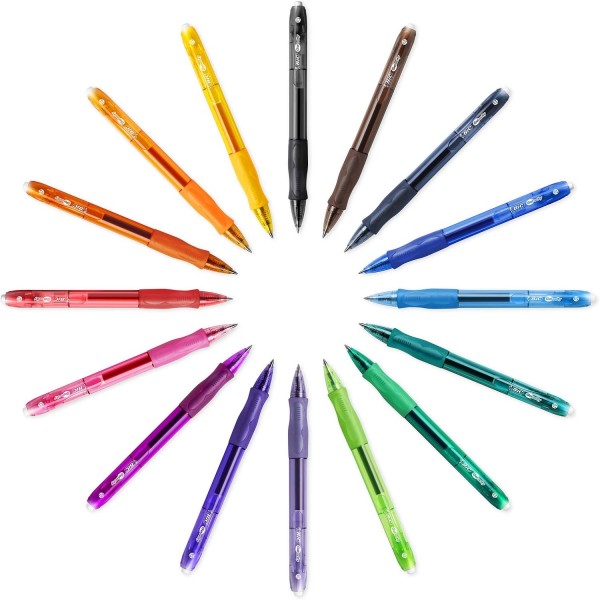 Bic RLCAP41-AST 멀티 컬러 Bic Gelocity 패션 펜 4팩