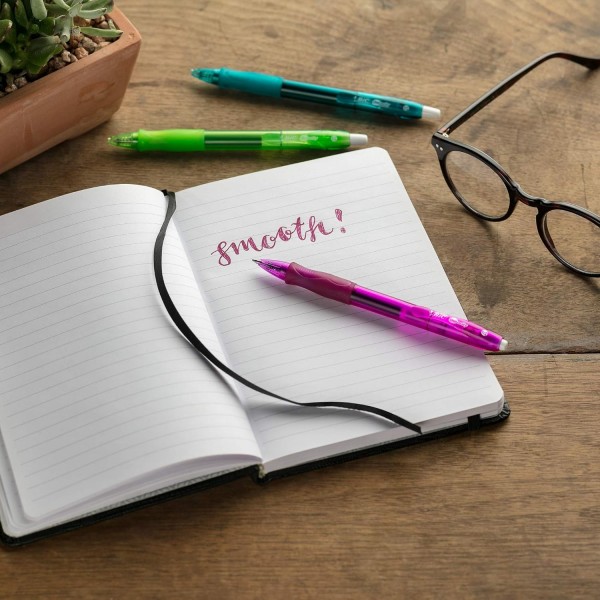 Bic RLCAP41-AST 멀티 컬러 Bic Gelocity 패션 펜 4팩