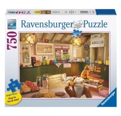 Ravensburger Cosy Kitchen 750피스 성인용 대형 직소 퍼즐 - 16942 - 모든 조각이 독특하며 Softclick 기술로 조각들이 완벽하게 들어맞는다는 의미, 20L x 27W