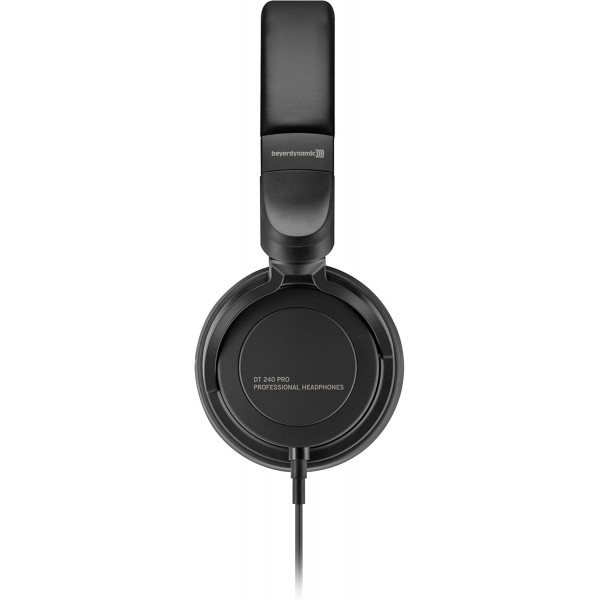 Beyerdynamic DT 240 PRO 프로페셔널 오버이어 스튜디오 헤드폰(블랙 색상). 동봉된 디자인, 유선, 플러그형 케이블 싱글