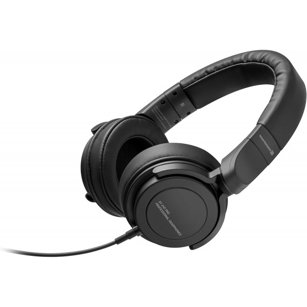 Beyerdynamic DT 240 PRO 프로페셔널 오버이어 스튜디오 헤드폰(블랙 색상). 동봉된 디자인, 유선, 플러그형 케이블 싱글