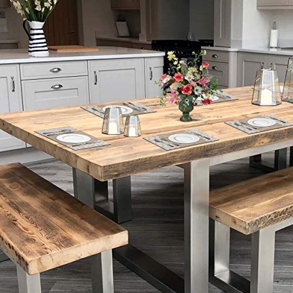 Anna Stay 플레이스매트 6개 세트 - 뜨거운 접시용 모듈형 플레이스 매트 및 삼발이, 확장 가능한 핫 패드, 조리대용 소형 내열 매트, 황마 및 레이스 삼베 세척 가능한 정