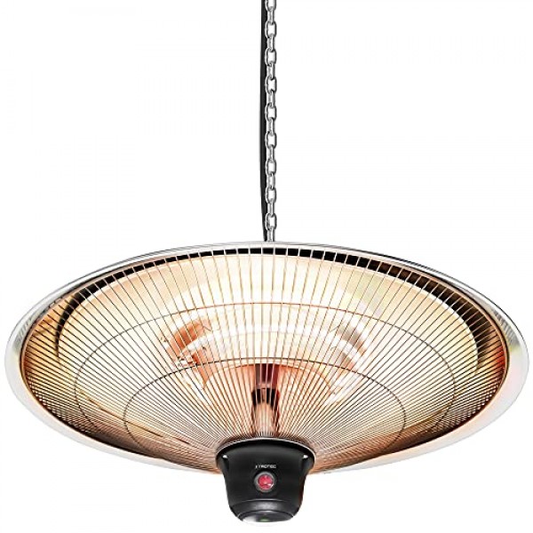 Trotec IR 2000 SC Designer 천장 히터 산업 디자인 3개 열 설정 원격 제어 2000W