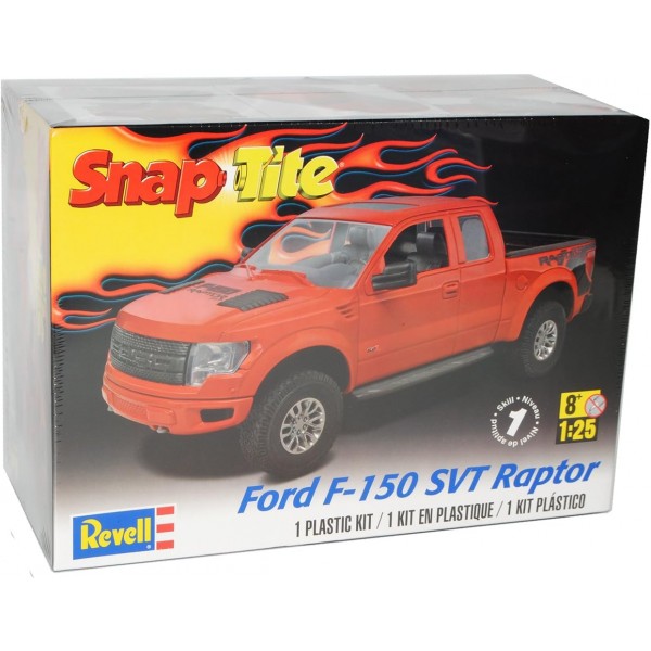 Revell Ford F-150 SVT Raptor Red 85-1977 키트 1/25 1/24 맞춤형 번호판이 없는 모노그램 모델 자동차