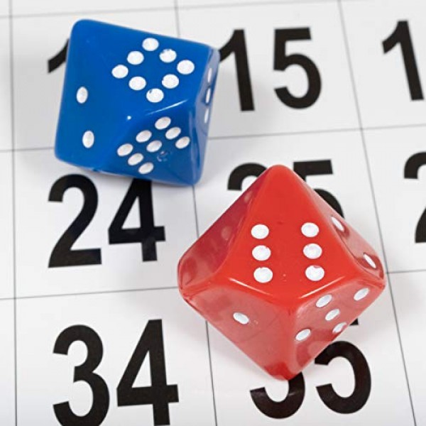 학습 이점 Subitizing 주사위 - 6개 세트 - 수학 조작 실습 - 조기 수리 능력 교육 - 어린이를 위한 수학 게임