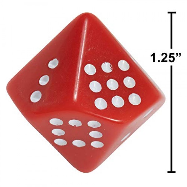 학습 이점 Subitizing 주사위 - 6개 세트 - 수학 조작 실습 - 조기 수리 능력 교육 - 어린이를 위한 수학 게임