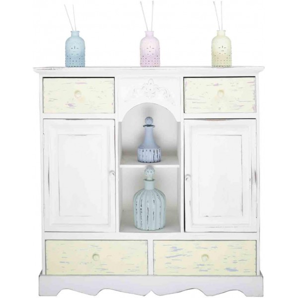 Marabu 0261000000087 - Chalky Chic Set with 5x 100ml 불투명, 무광 초크 페인트, 수성, 도징 캡 - 목재, 금속 및 플라스틱에 롤러, 브러시 및 두드리기, 샌딩 가능한 중고 룩 세트 5가