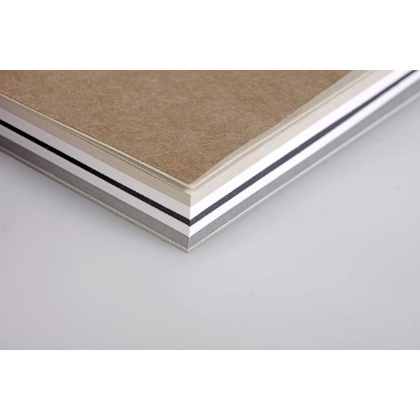 Clairefontaine 975173C Block Paint'On (50장, 머리 부분 접착, 250g, 17.6 x 25cm) 1개 모듬 색상 17.6 x 25 cm