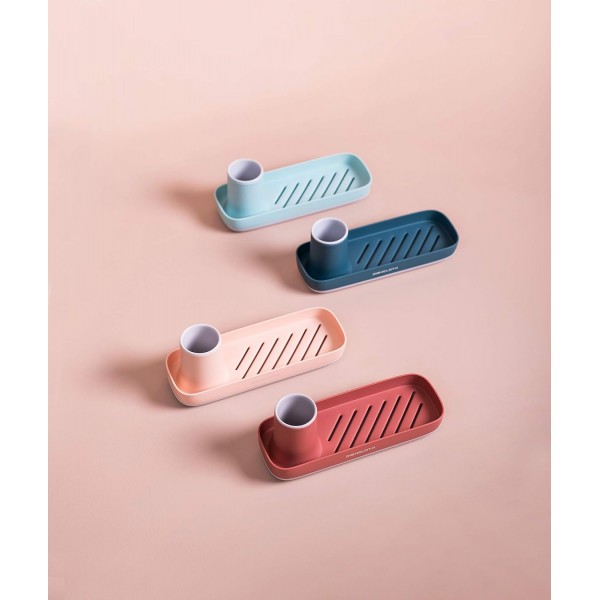 MSN Kitchen Accessories, Sink Organiser, Sink Organiser, for Sponges, Soap Dispensers and Tableware Accessories(Light Blue)