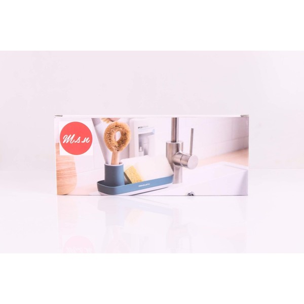 MSN Kitchen Accessories, Sink Organiser, Sink Organiser, for Sponges, Soap Dispensers and Tableware Accessories(Light Blue)