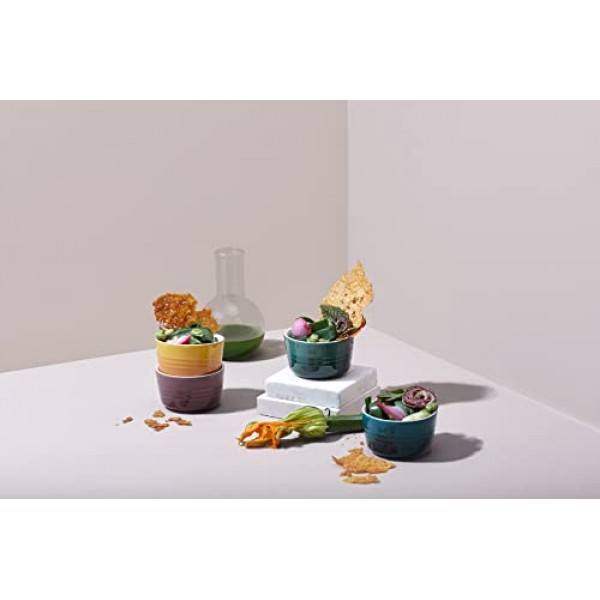 르 크루제 보태니컬 컬렉션 미니 라메킨스 4개 세트