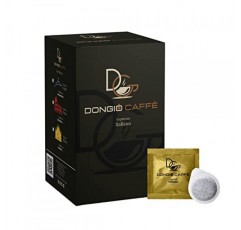 Dongiò Caffè Espresso Milano, ESE 44mm 포드, 이탈리아에서 블렌딩 및 로스팅됨 - 1인분 커피 포드 50개, 중간 라이트 로스트(강도 6/10)