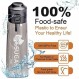 Air Flasch Up, Airs Up Bottle Starter with 7 Air-up Pods, Drinking Bottle 650ML, Water Bottle Bottle Starter Set, Leak-Proof BPA-Free 0 Sugar, Gym for Gym, Running, Outdoor (Black)